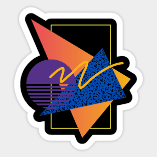 Memphis Pattern 10 / 80s Retro Sticker